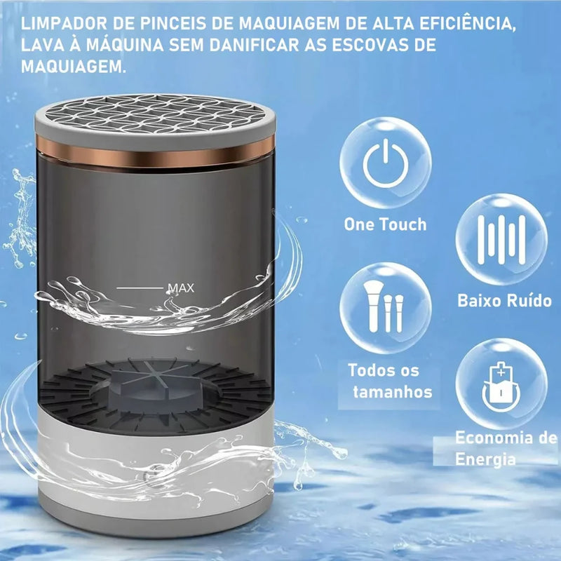 Limpador elétrico USB para pinceis e outros itens