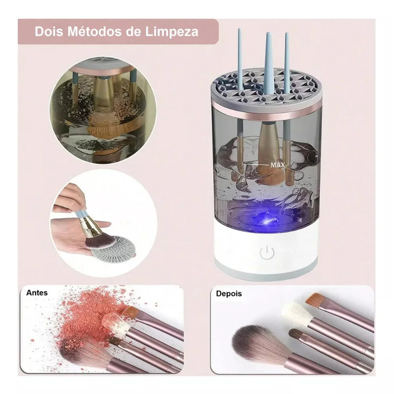 Limpador elétrico USB para pinceis e outros itens
