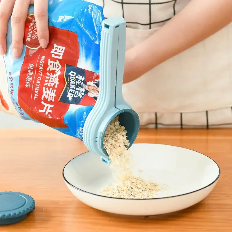 1 PC Reutilizável saco clipe reutilizável selador de alimentos com tampa a prova de umidade